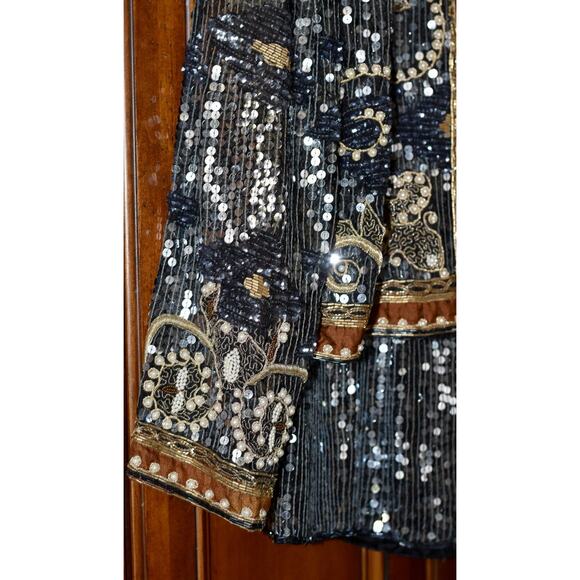 Judith Ann Creations for I Magnin Haute Couture 100% Silk 3pc Skirt Suit Size M - Picture 7 of 16
